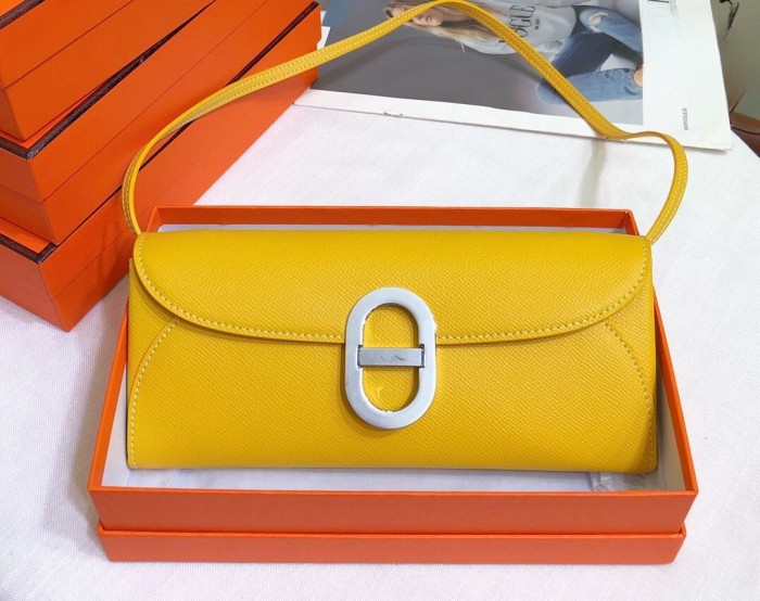 Genuine Epsom Leather Tote Shoulder Bag