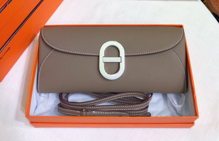 Genuine Epsom Leather Tote Shoulder Bag