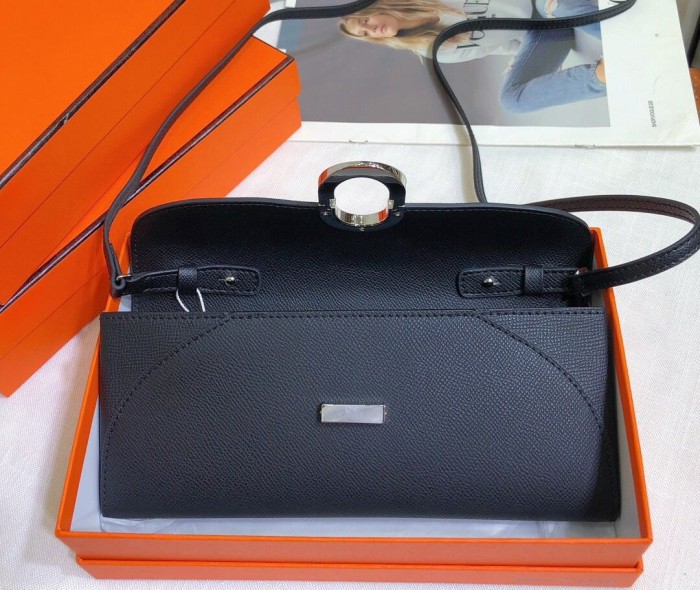Genuine Epsom Leather Tote Shoulder Bag