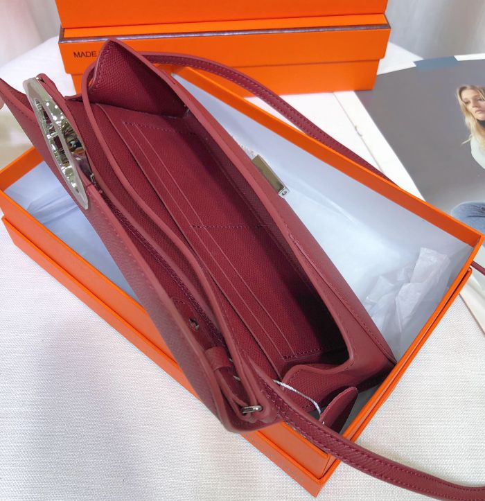 Genuine Epsom Leather Tote Shoulder Bag