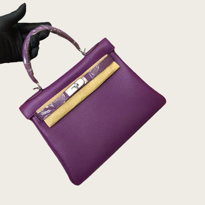 Togo Calfskin Leather Women Tote Shoulder Bag