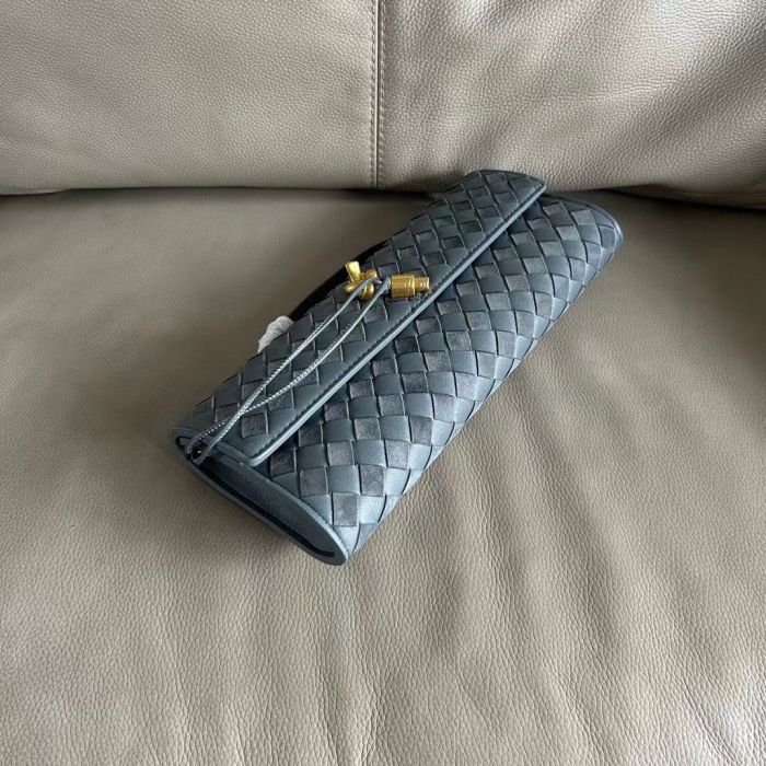 Genuine Cowhile Leather Long Clutch Purse with Handle