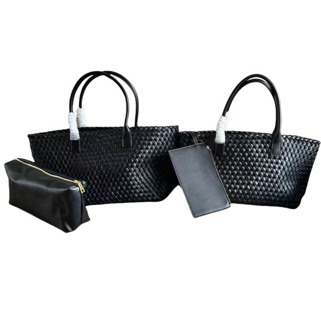 Large Cowhile Leather Designer Cabat Bag