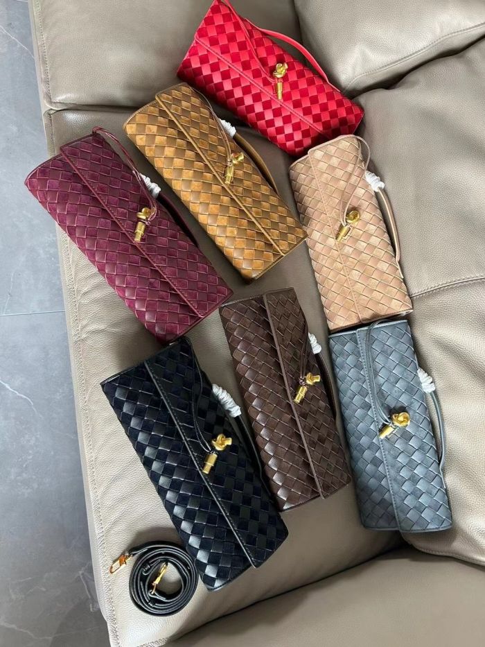 Genuine Cowhile Leather Long Clutch Purse with Handle