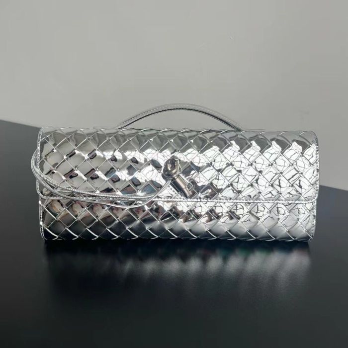 Top Lambskin Leather Long Clutch Purse With Handle