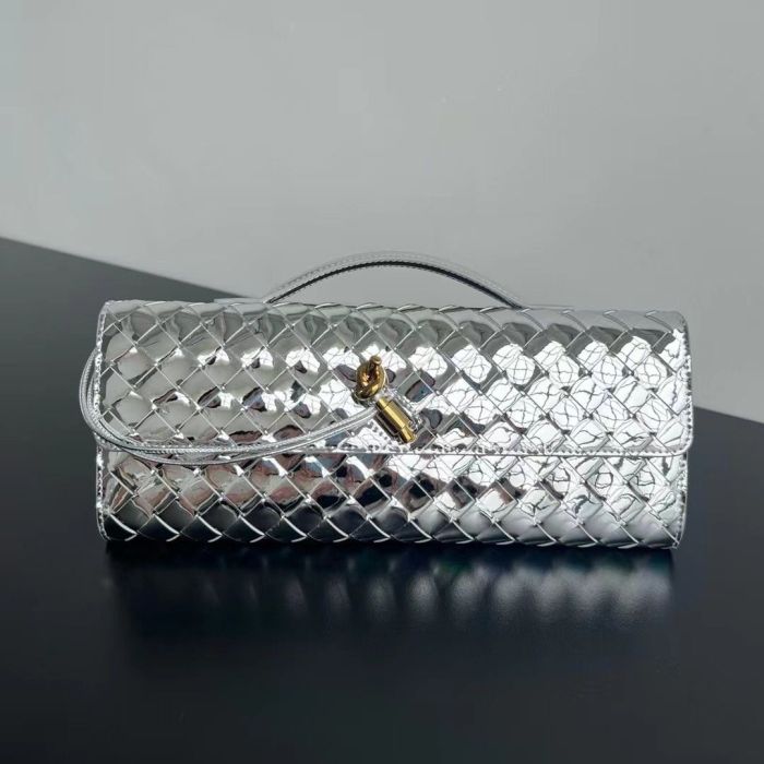 Top Lambskin Leather Long Clutch Purse With Handle