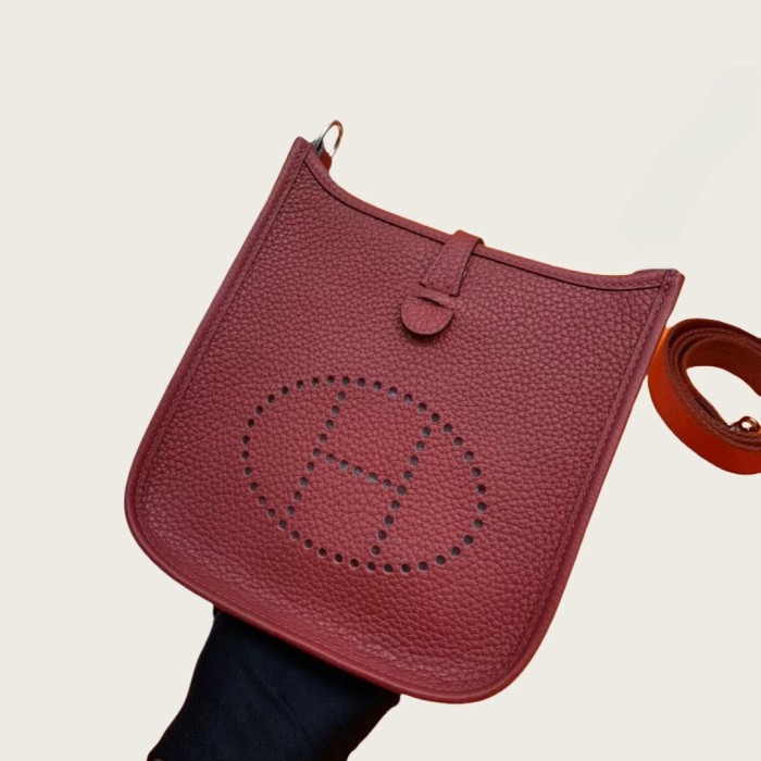 Genuine Togo Calfskin Leather Woemn Crossbody Bag Shoulder Bag