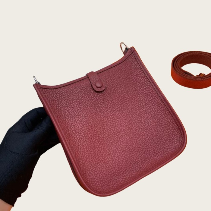 Genuine Togo Calfskin Leather Woemn Crossbody Bag Shoulder Bag