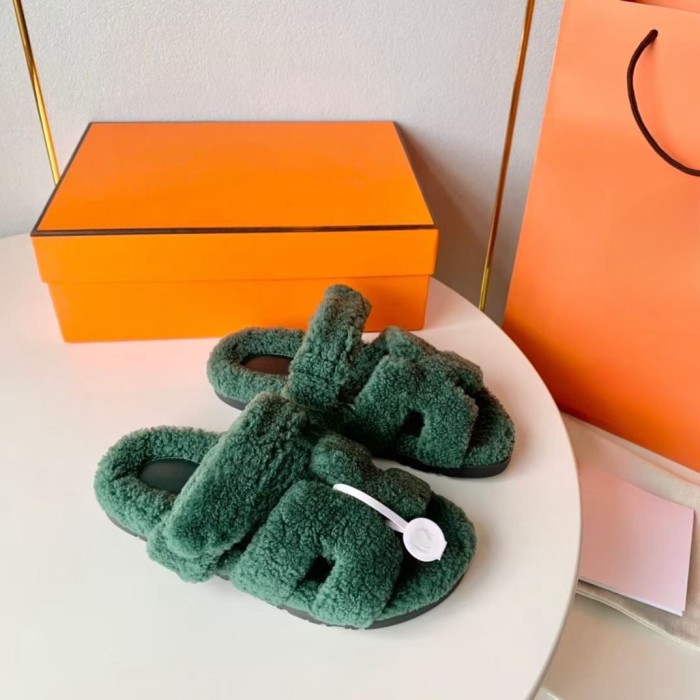 Fall Winter Real Furs Women Sandal