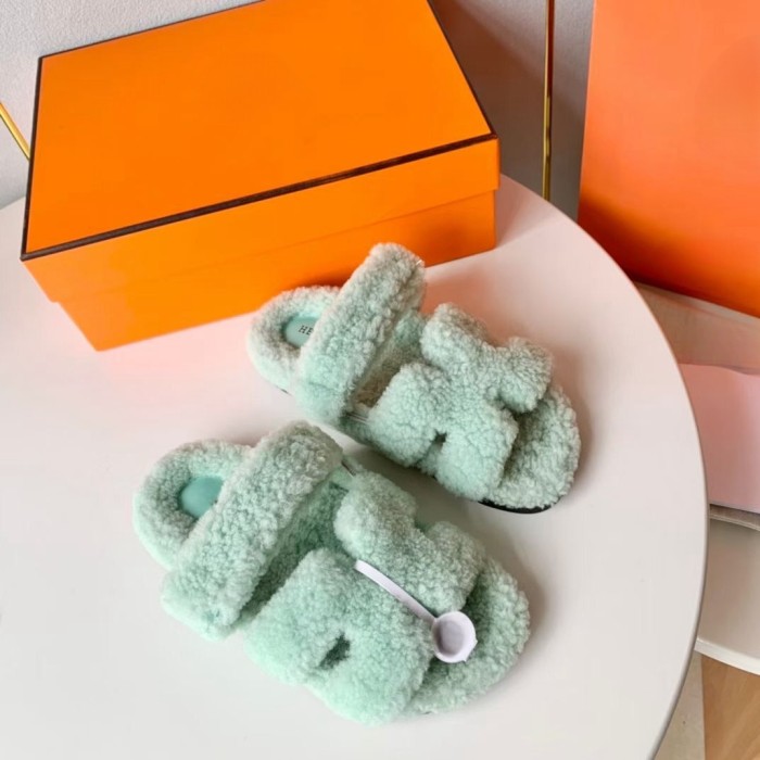 Fall Winter Real Furs Women Sandal