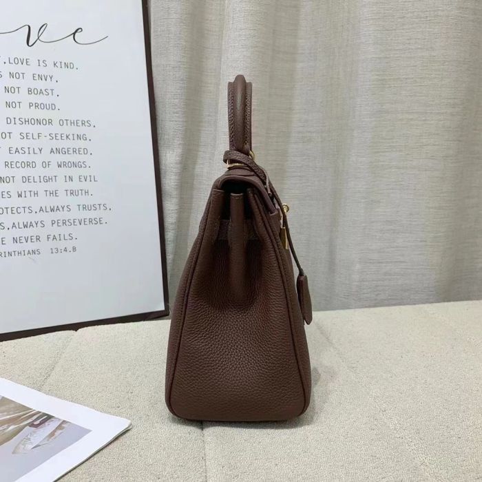 Classic Genuine Togo Leather Tote Shoulder Bag Comes with 2 Strap
