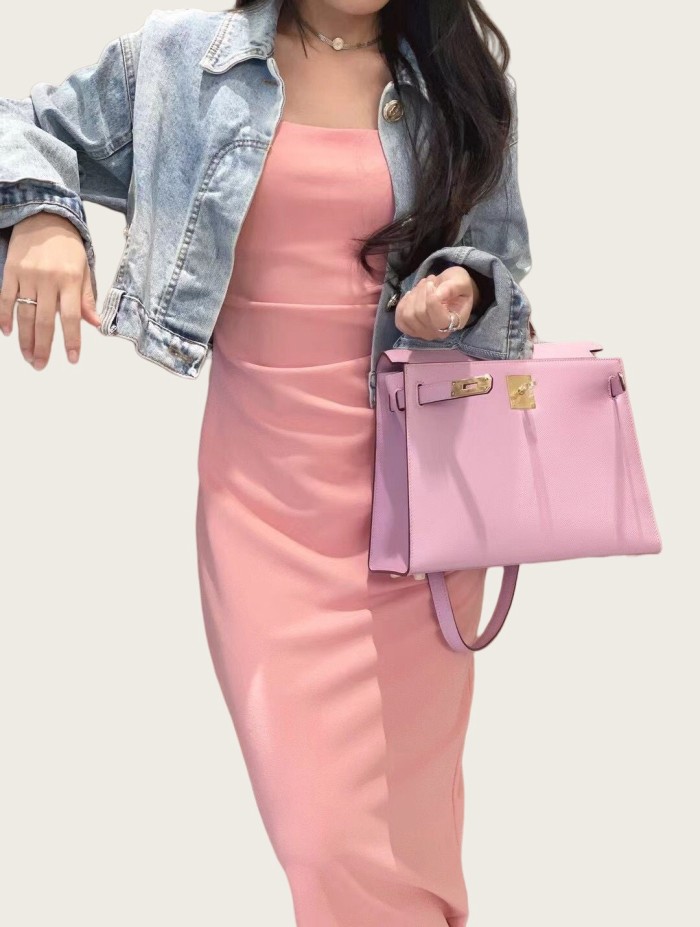 Imported Genuine Epsom Leather Tote Shoulder Bag Crossbody Bag