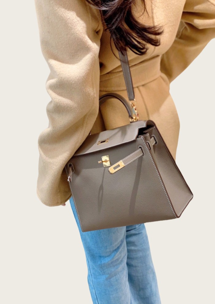 Imported Genuine Epsom Leather Tote Shoulder Bag Crossbody Bag