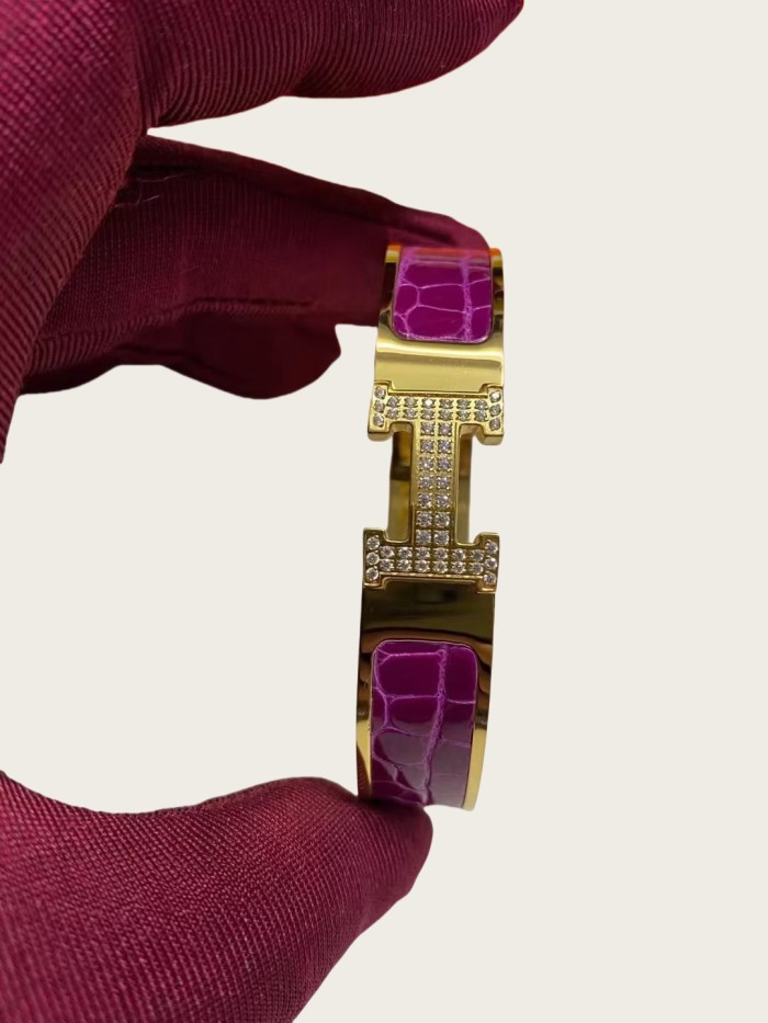 Real Croco Skin Leather Bracelet