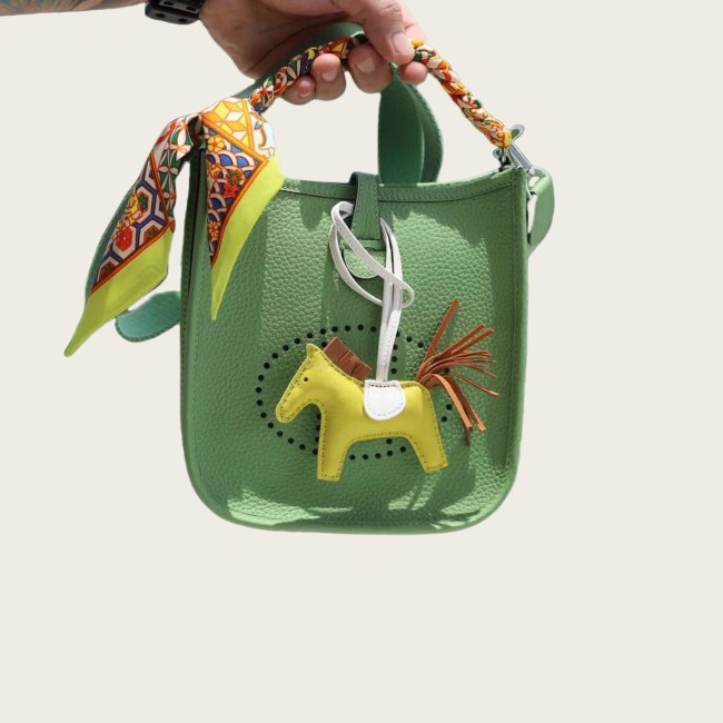 Genuine Togo Calfskin Leather Designer Bag with Branded