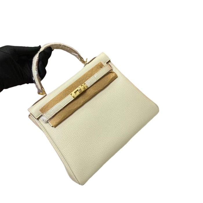 Togo Calfskin Leather Women Tote Shoulder Bag