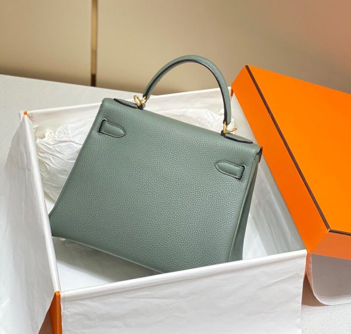 Imported Genuine Togo Calfskin Leather Tote Shoulder Bag