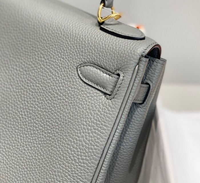Imported Genuine Togo Calfskin Leather Tote Shoulder Bag
