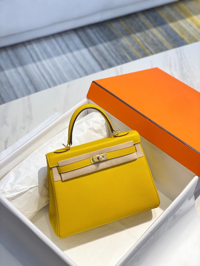 Imported Genuine Togo Calfskin Leather Tote Shoulder Bag