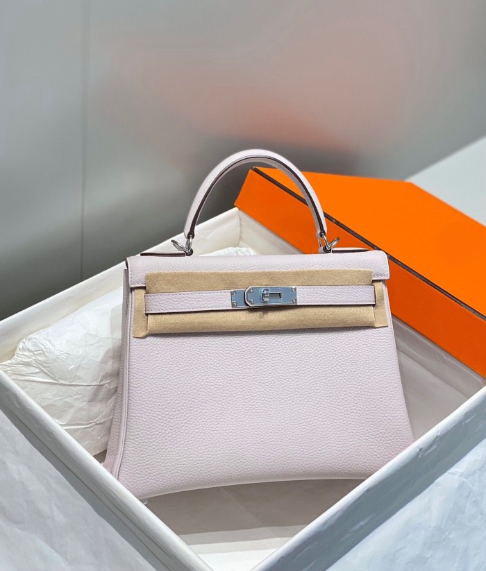 Imported Genuine Togo Calfskin Leather Tote Shoulder Bag