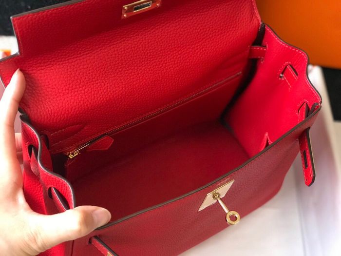 Imported Genuine Togo Calfskin Leather Tote Shoulder Bag