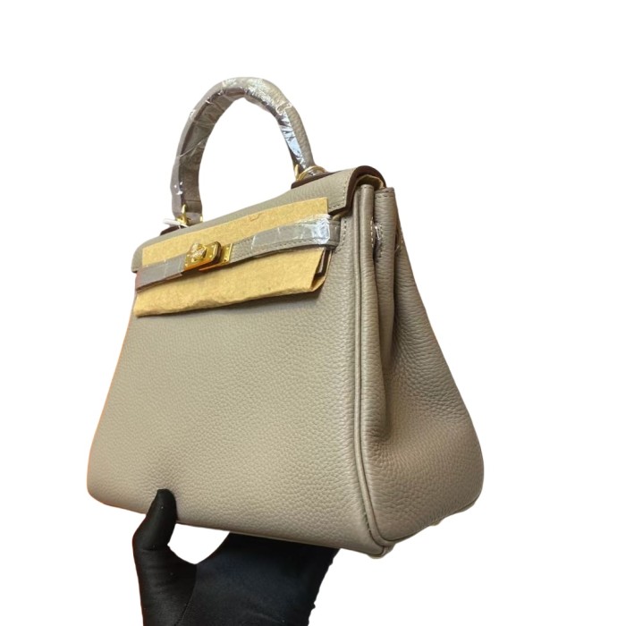 Togo Calfskin Leather Women Tote Shoulder Bag