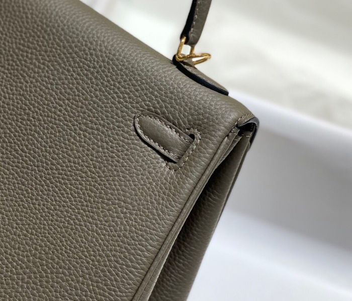 Imported Genuine Togo Calfskin Leather Tote Shoulder Bag