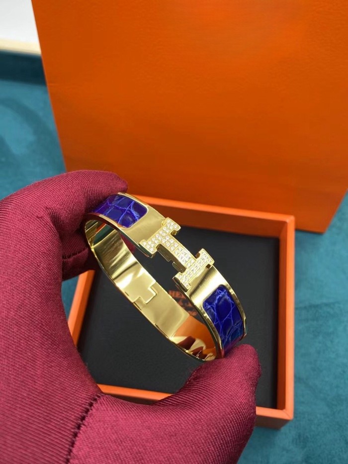 Real Croco Skin Leather Bracelet