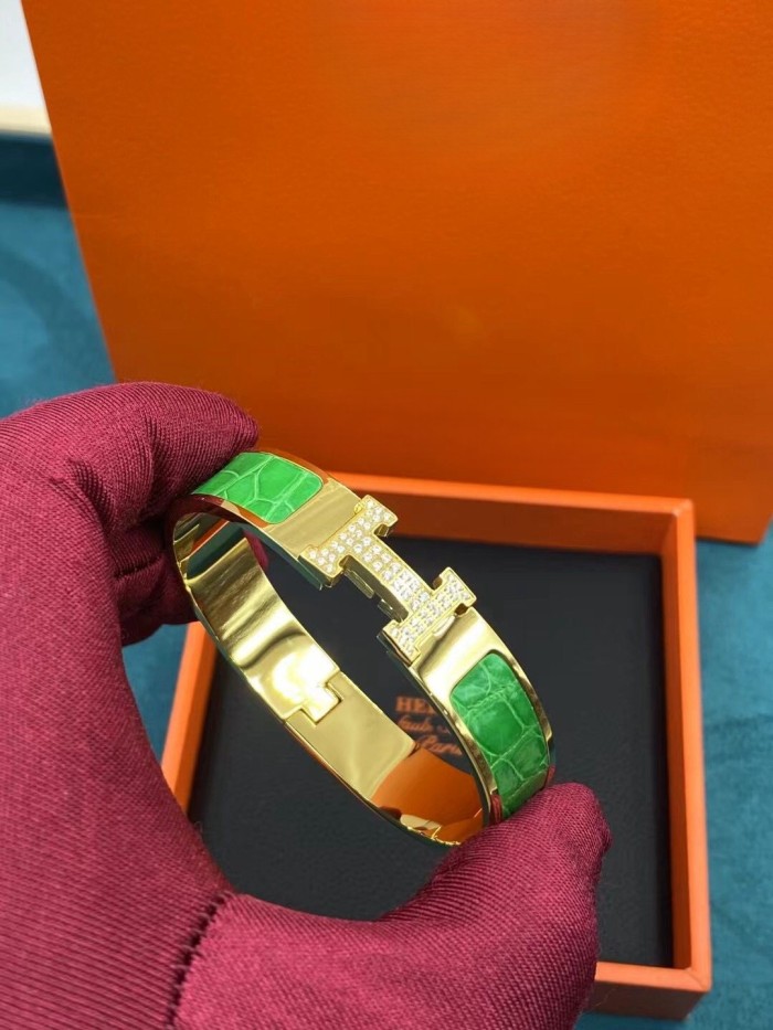 Real Croco Skin Leather Bracelet