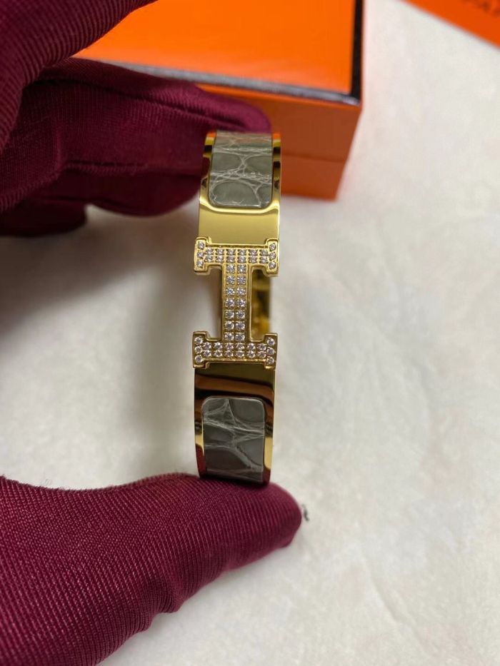 Real Croco Skin Leather Bracelet