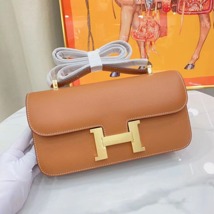Genuine Epsom Leather Women Constance Elan Designer Bag