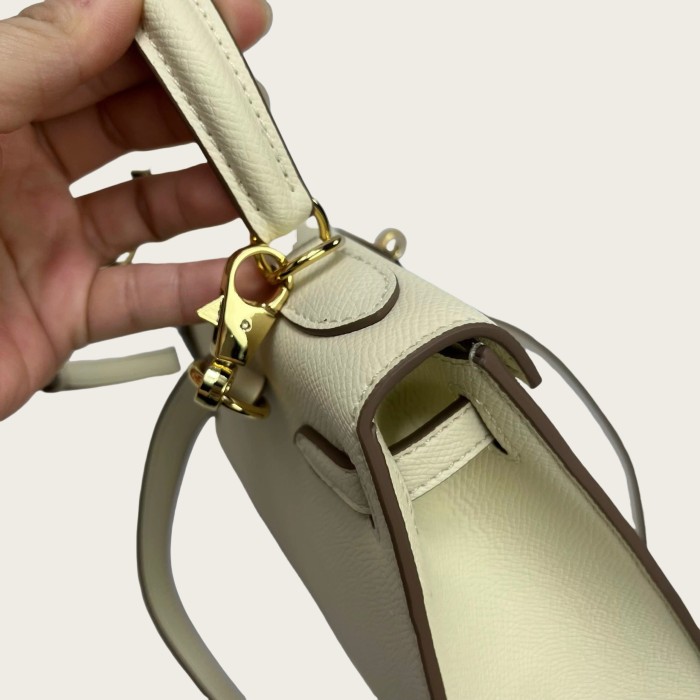 Vegan Epsom Leather Designer Bag