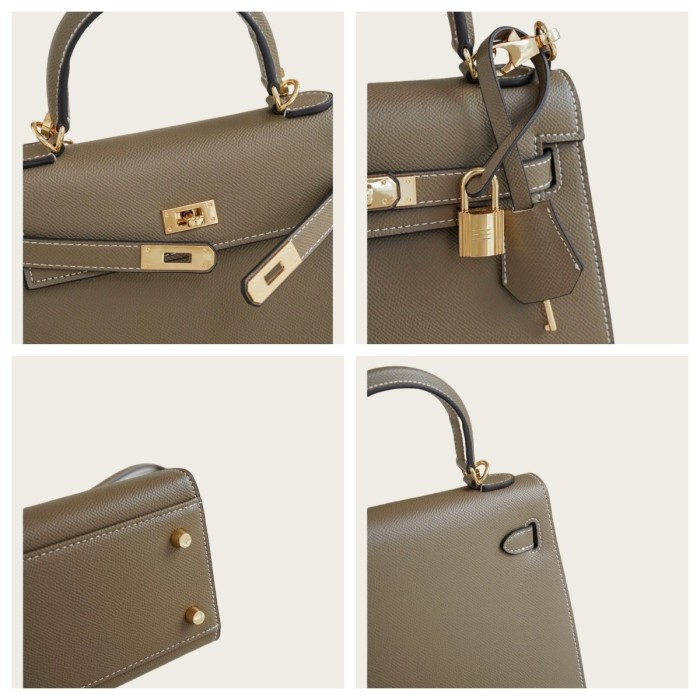 Vegan Epsom Leather Designer Bag