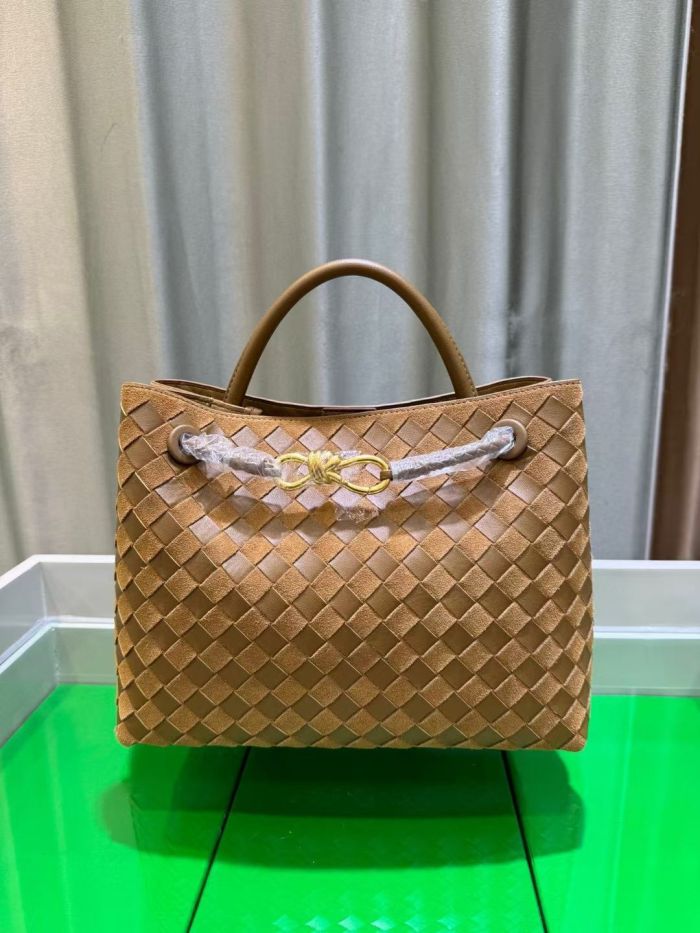 New Genuine Leather Woven Bag with A Long Purse with Handle