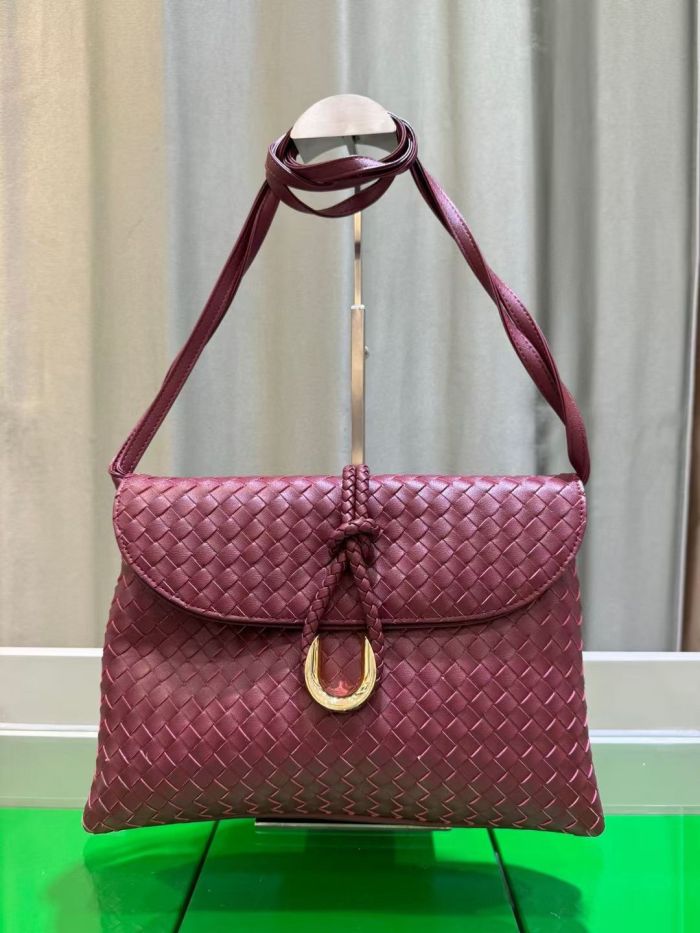 New Winter  Leather Woven Liberta Bag