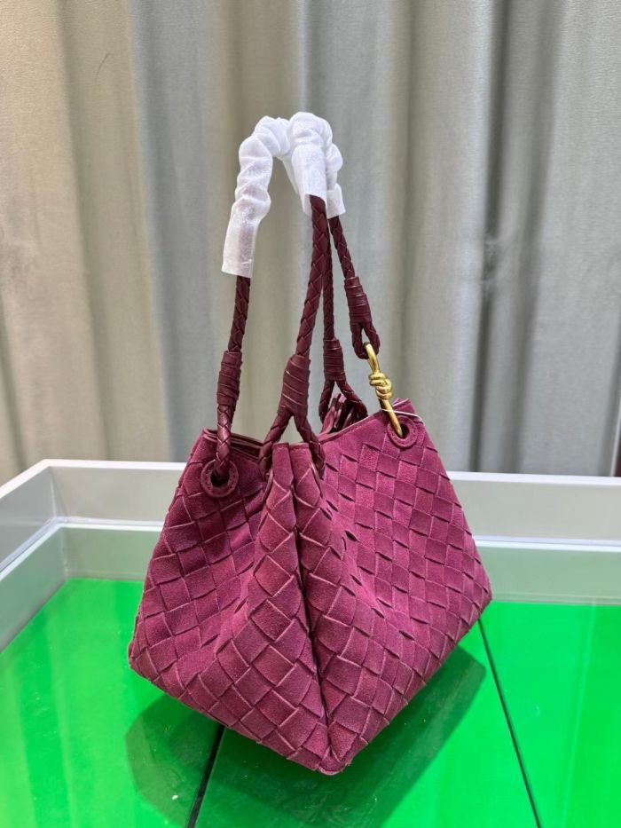 Nubuck Leather Designer Tote Shoulder Bag