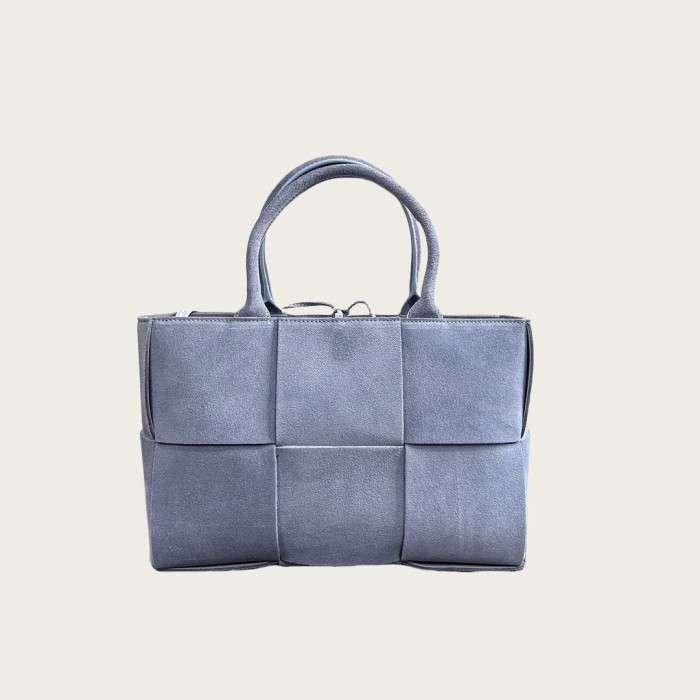 Genuine Nubuck Leather Designer Arco Tote Bag