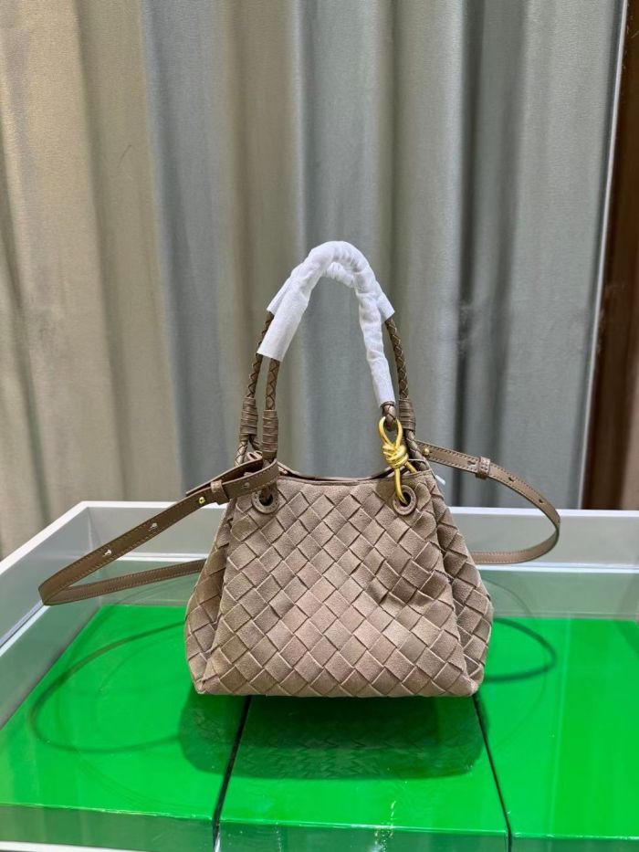 Nubuck Leather Designer Tote Shoulder Bag