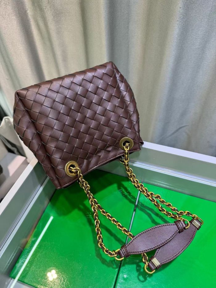 Leather Woven Chain Bag Designer Parachute Bag