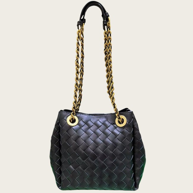 Leather Woven Chain Bag Designer Parachute Bag