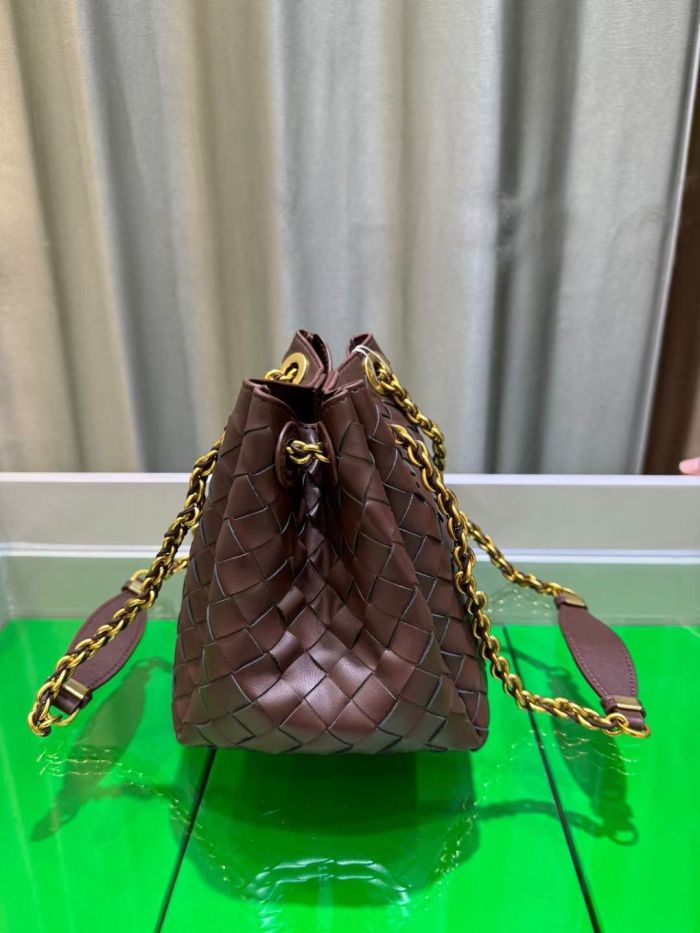 Leather Woven Chain Bag Designer Parachute Bag
