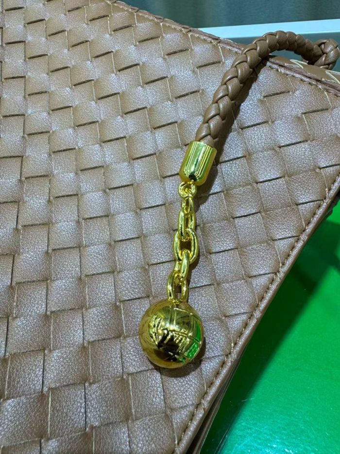 Leather Woven Bucket Bag
