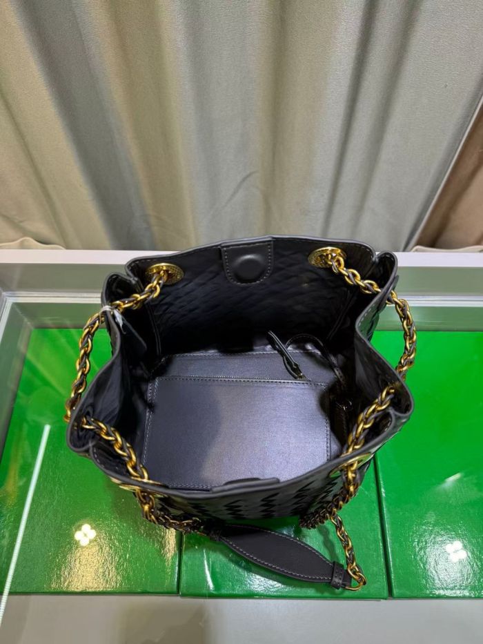 Leather Woven Chain Bag Designer Parachute Bag