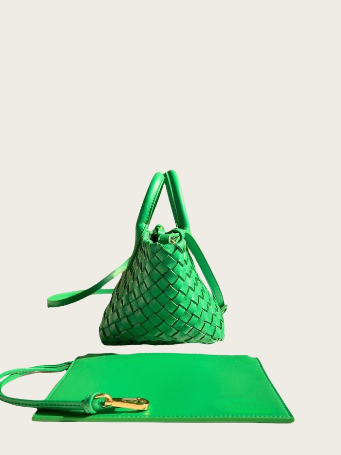 Genuine Lambskin Leather Designer Mini Cabat Bag