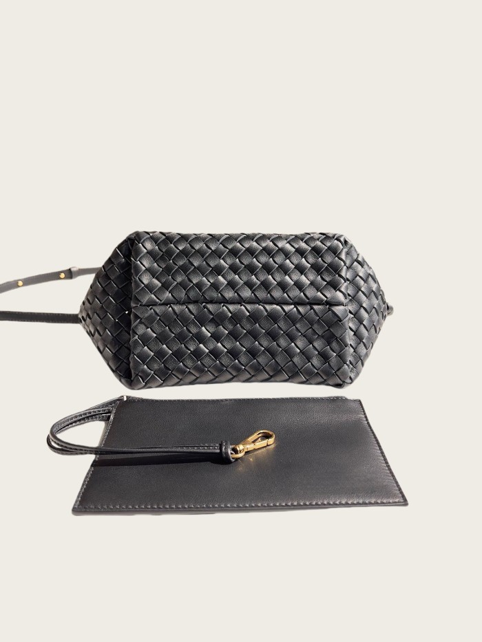 Genuine Lambskin Leather Designer Mini Cabat Bag