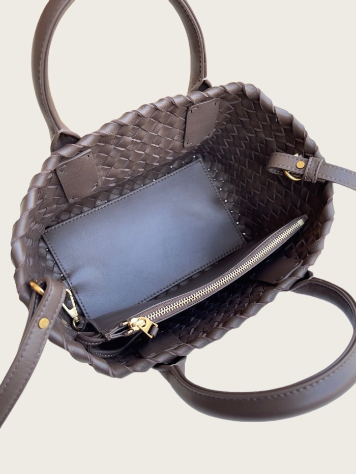 Genuine Lambskin Leather Designer Mini Cabat Bag