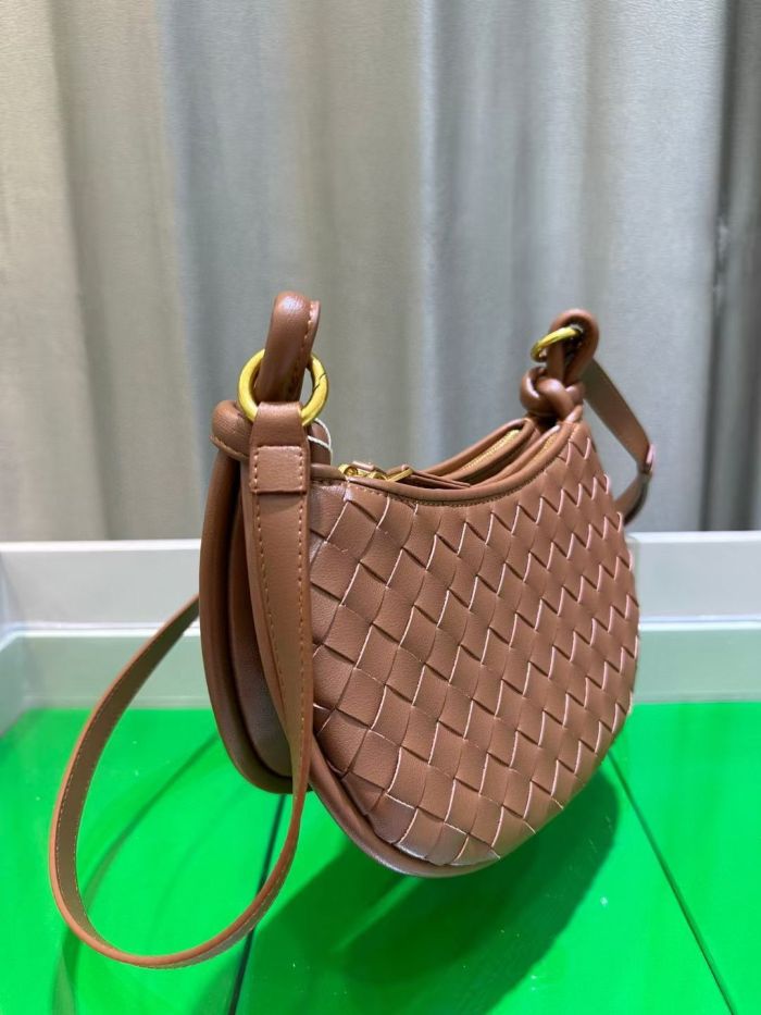 Leather Woven Shoulder Bag