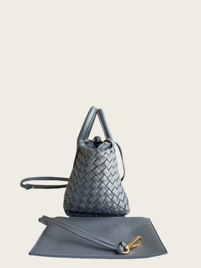 Genuine Lambskin Leather Designer Mini Cabat Bag