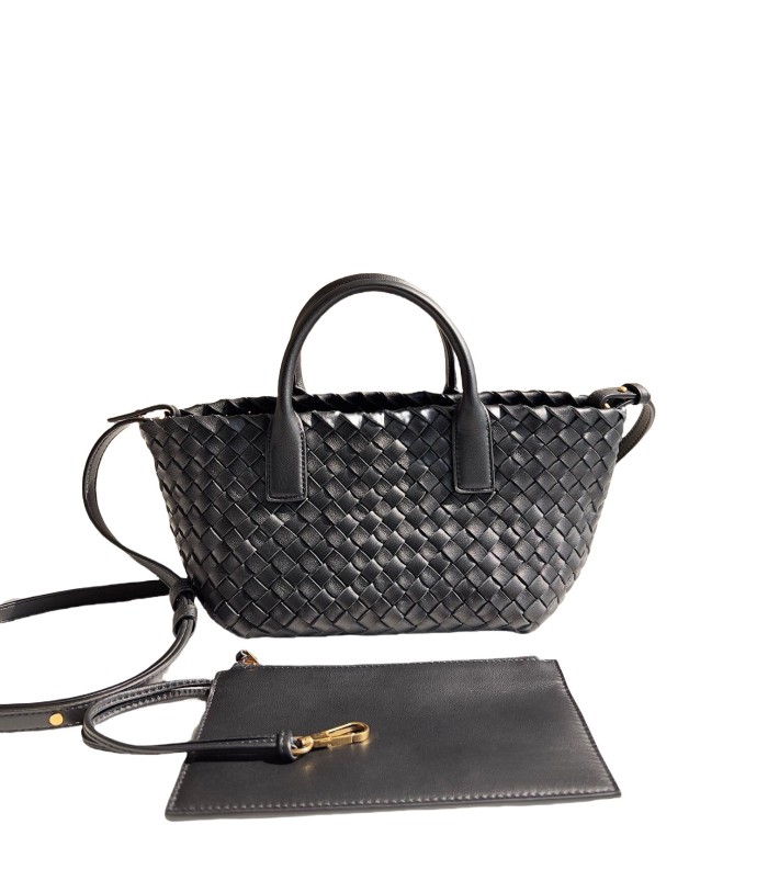 Genuine Lambskin Leather Designer Mini Cabat Bag
