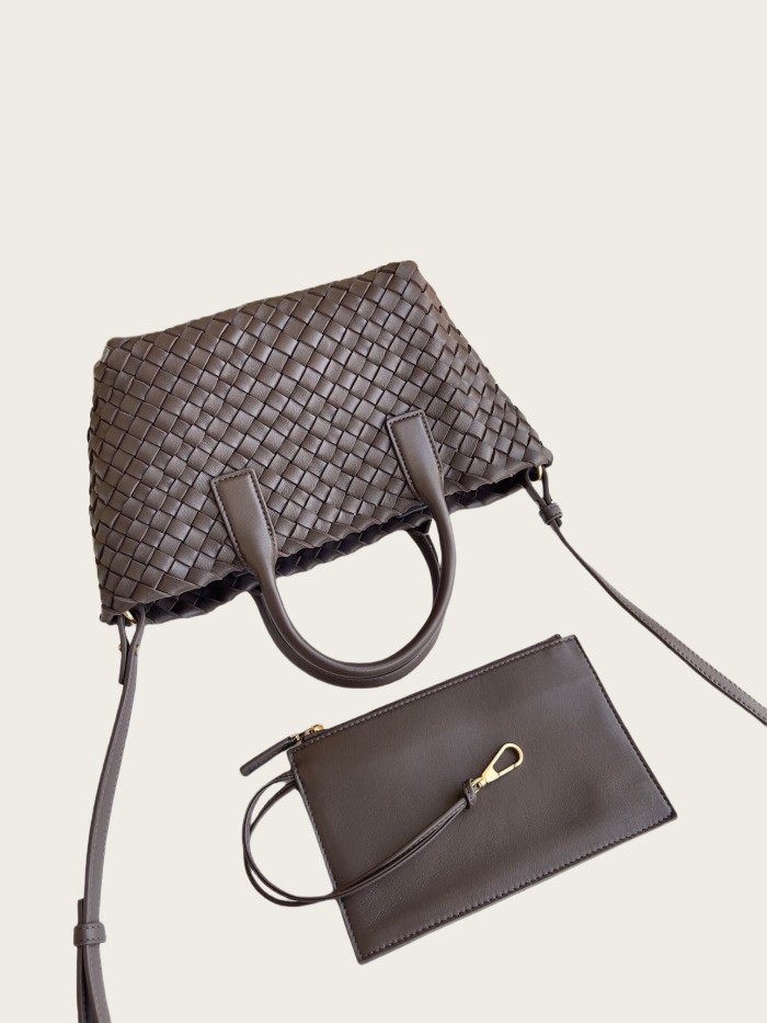 Genuine Lambskin Leather Designer Mini Cabat Bag